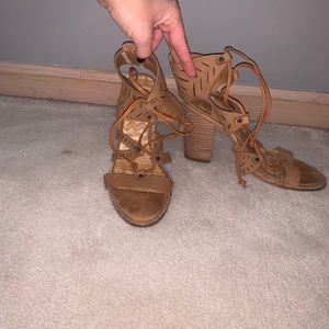 Brand new lace up heels